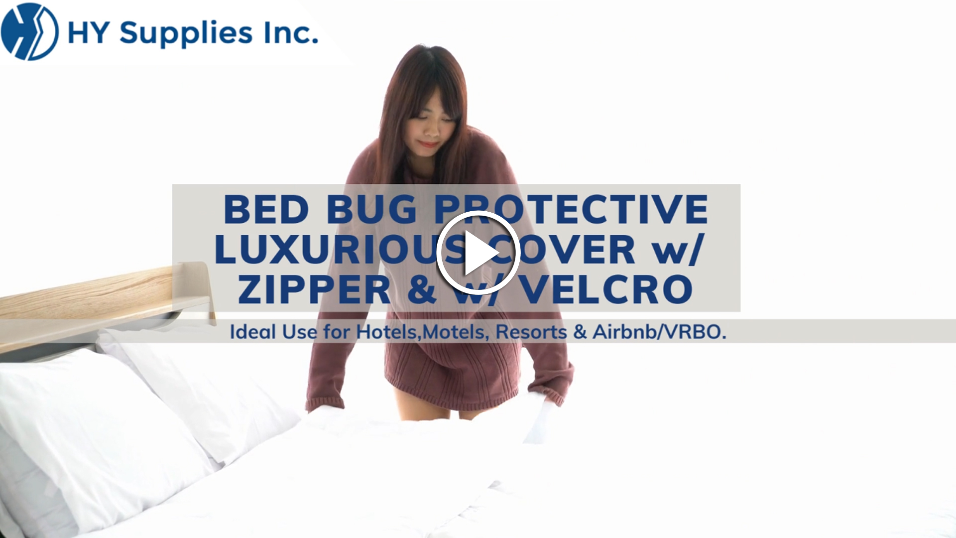 BED BUG PROTECTIVE LUXURIOUS COVER w/ ZIPPER & w/ VELCRO