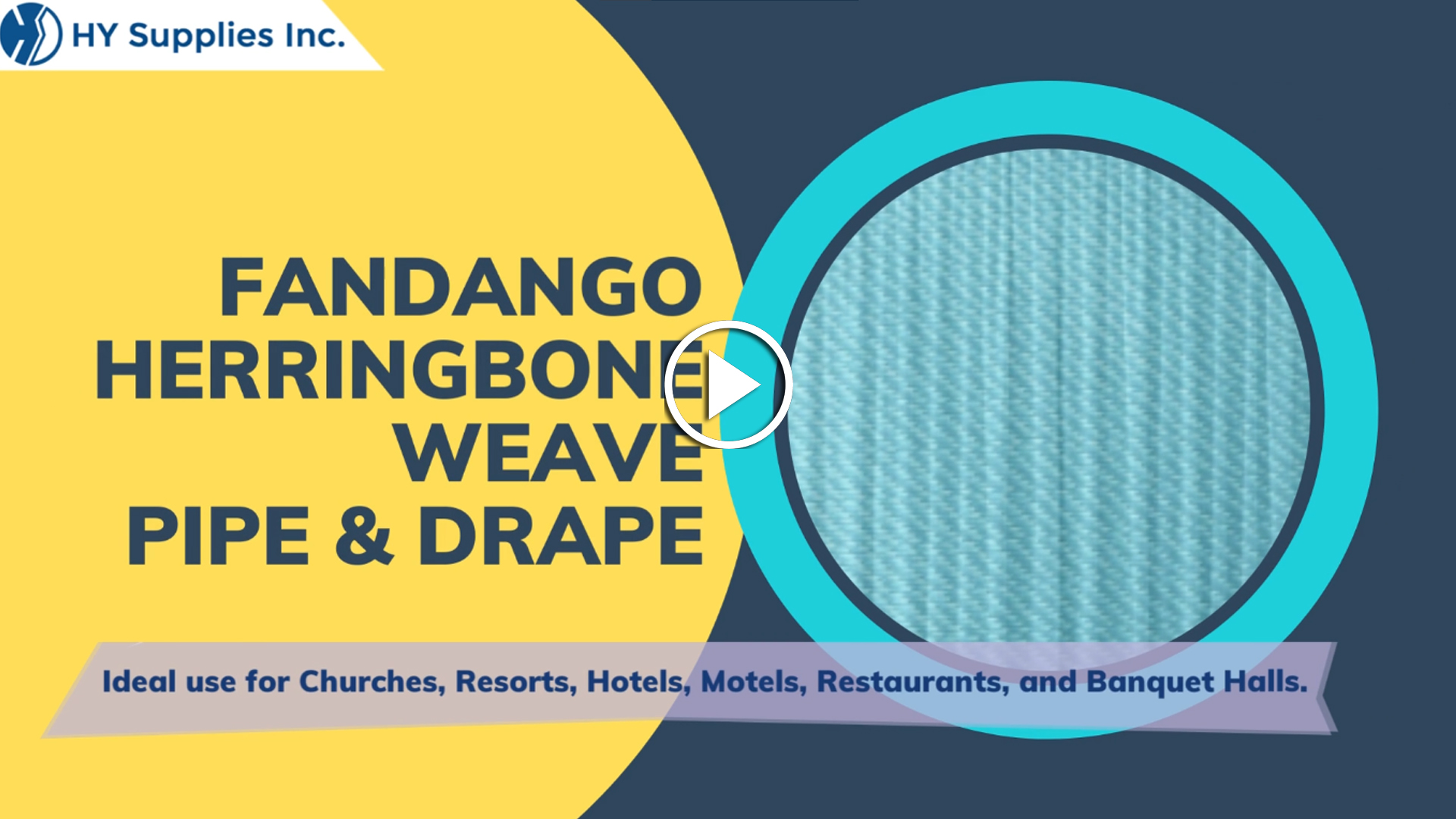 Fandango Herringbone Weave Pipe & Drape