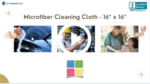 Microfiber Cleaning Cloth - 16"" x 16""