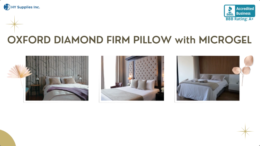 OXFORD DIAMOND FIRM PILLOW with MICROGEL