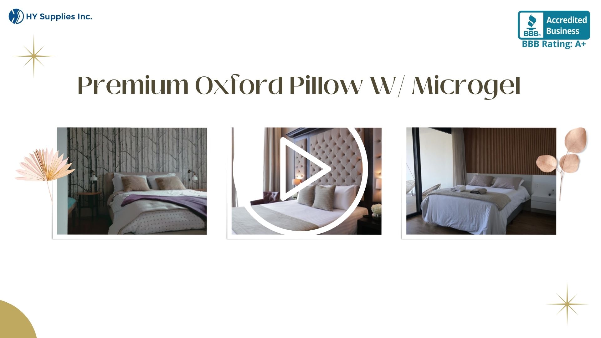 Premium Oxford Pillow W/ Microgel