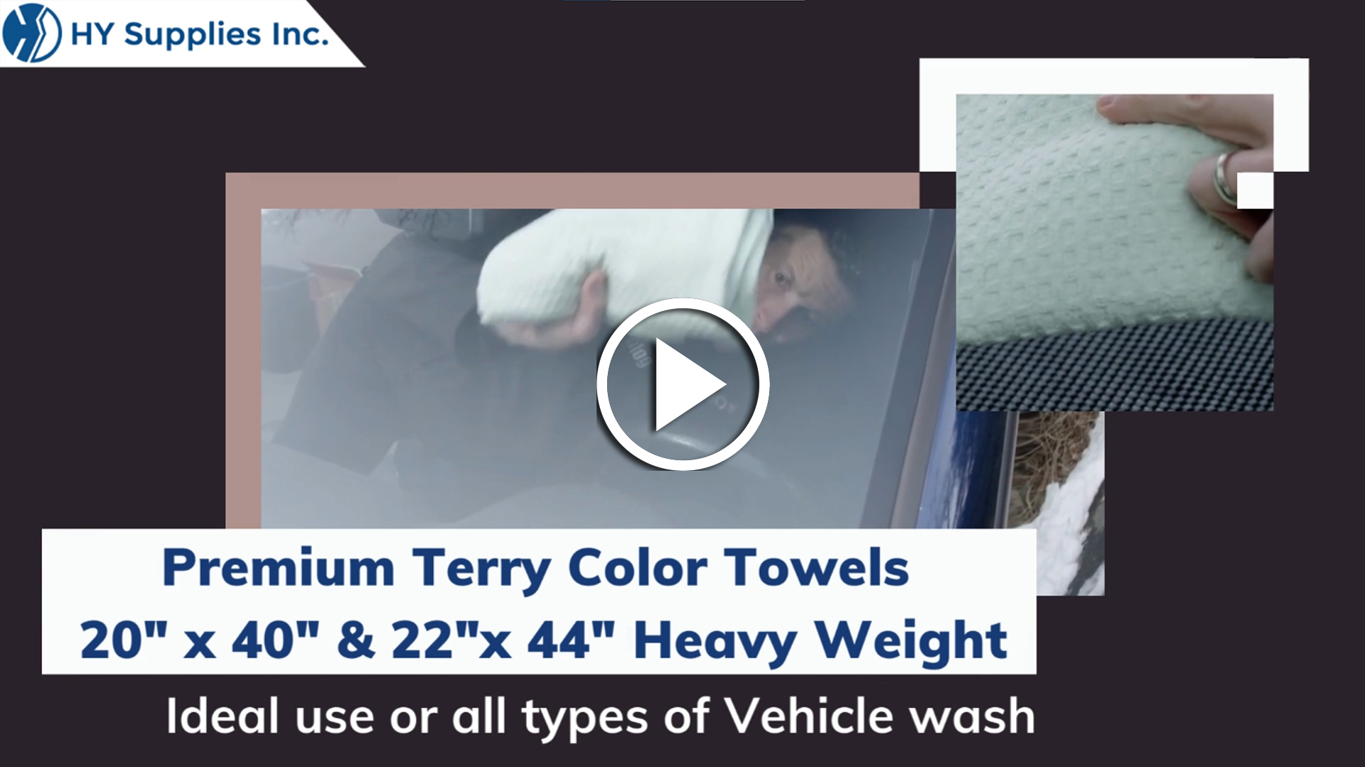 Premium Terry Color Towels - 20" x 40" & 22"x 44" Heavy Weight