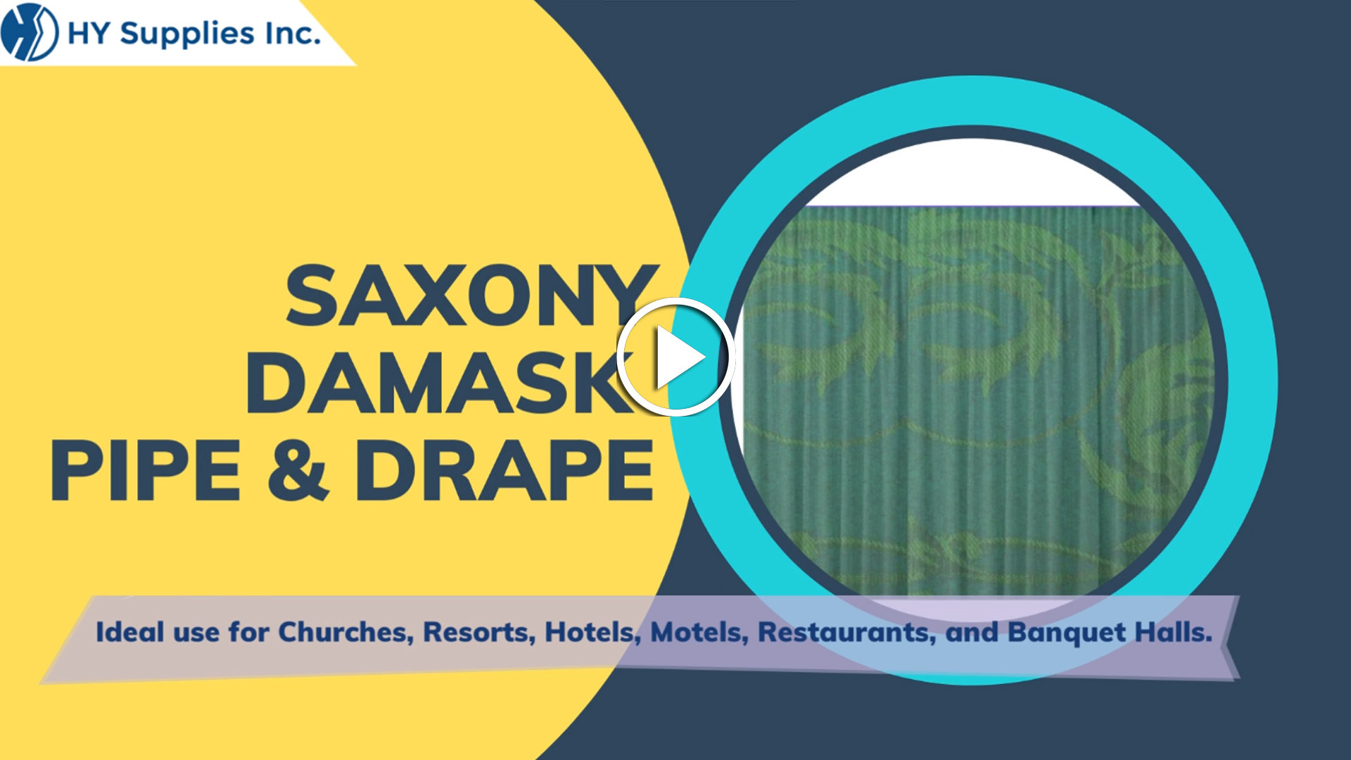 Saxony Damask Pipe & Drape