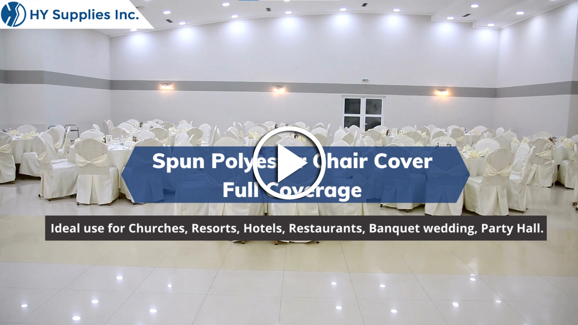 Spun Polyester Chair Cover-Full Coverage