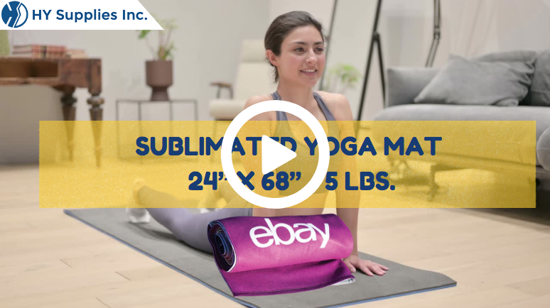 Sublimated Yoga Mat - 24" x 68" - 5 lbs.