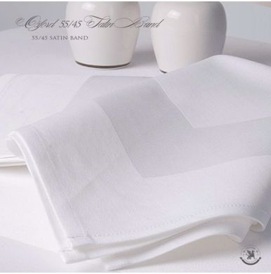 55% Cotton / 45% Polyester Satin Band Linen