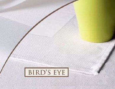 100% Cot. Bird's Eye Table Linens