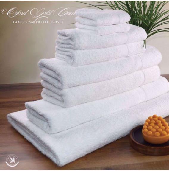 Oxford Gold Bath Towels Set for Industrial Laundries