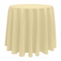 Basic Poly Round Tablecloth - Honey