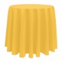 Basic Poly Round Tablecloth - Goldenrod