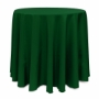 Basic Poly Round Tablecloth - Hunter
