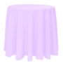 Basic Poly Round Tablecloth - Lilac