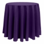 Basic Poly Round Tablecloth - Purple