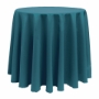 Basic Poly Round Tablecloth - Teal