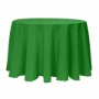 Basic Poly Round Tablecloth - Emerald