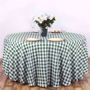 Wholesale 60" Poly Check Round Tablecloth