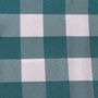 100% Poly Check Round Tablecloth