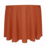 Burnt Orange - Majestic Reversible Dupioni-Satin Round Tablecloth 