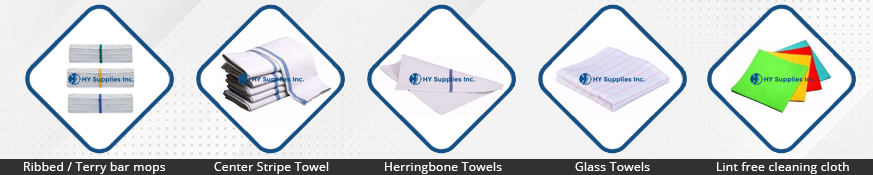 Bar Mops & Glass Towel